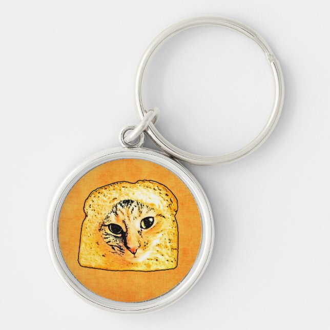 In Bread Cat Keychain (Front)
