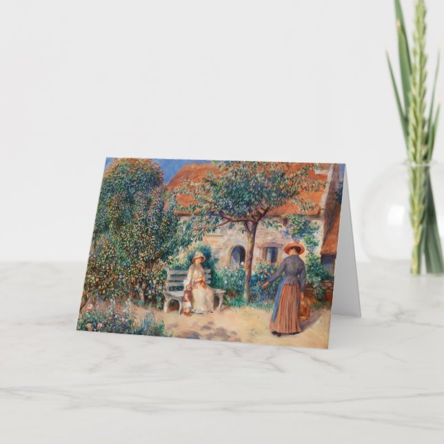 In Brittany by Renoir Impressionist Painting Card (Front)