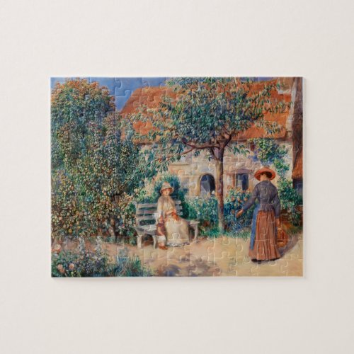 In Brittany by Renoir Impressionist Painting Jigsaw Puzzle