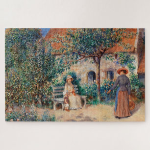 In Brittany by Renoir Impressionist Painting Jigsaw Puzzle