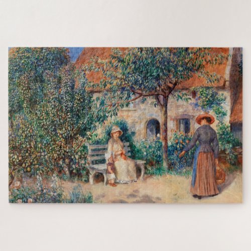 In Brittany by Renoir Impressionist Painting Jigsaw Puzzle