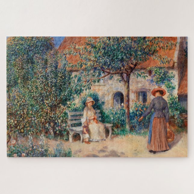 In Brittany by Renoir Impressionist Painting Jigsaw Puzzle (Horizontal)