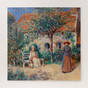 In Brittany by Renoir Impressionist Painting Jigsaw Puzzle