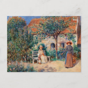 In Brittany by Renoir Impressionist Painting Postcard