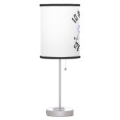 In Caffeine We Trust Caffeine Molecule Chemistry Table Lamp (Left)