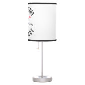 In Caffeine We Trust Caffeine Molecule Chemistry Table Lamp (Right)