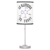 In Caffeine We Trust Caffeine Molecule Chemistry Table Lamp (Front)