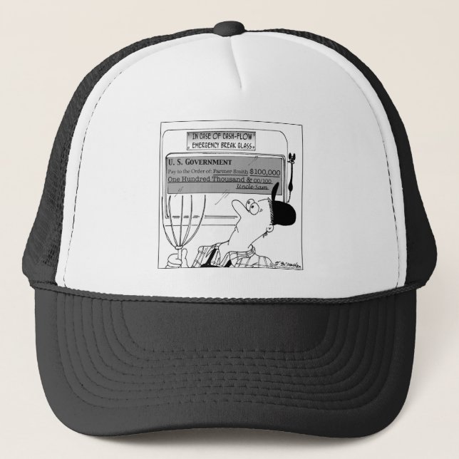 In Case of Cash-Flow Emergency Trucker Hat (Front)