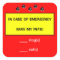 In Case of Emergency Alert Rescue Pets Stickers