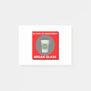 In Case of Emergency, Break Glass Post-it Notes