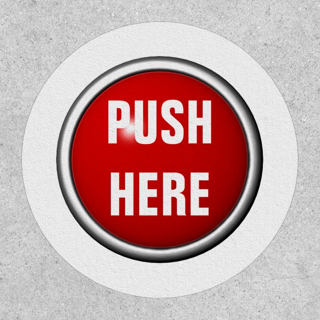 in case of emergency push here patch (Front)
