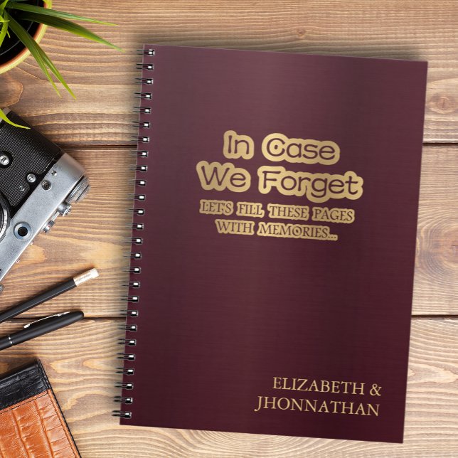 In case we forget maroon keepsake  notebook (Creator Uploaded)