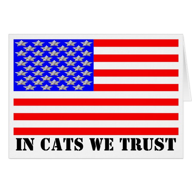 In Cats We Trust Cards (Front Horizontal)