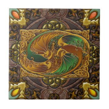 In Celtic Wood  By Joseph Maas Tile by GalleryGifts at Zazzle