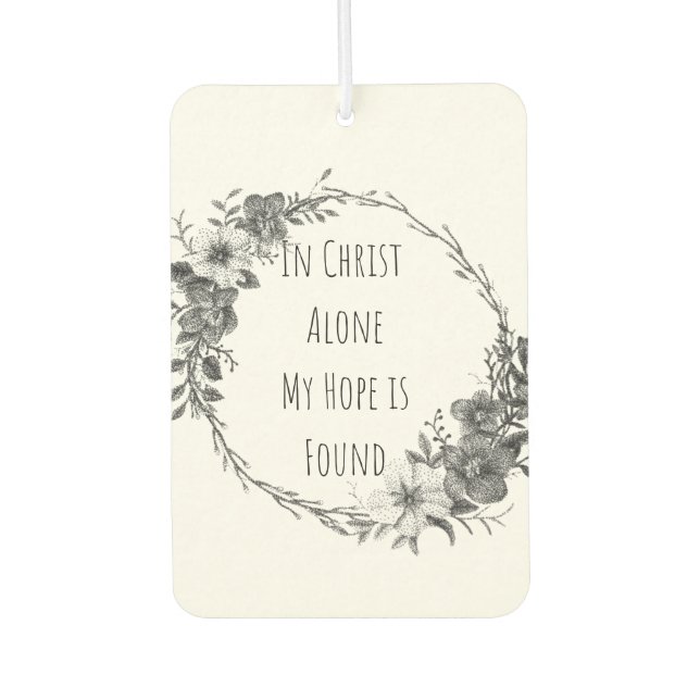 In Christ Alone Air Freshener (Front)