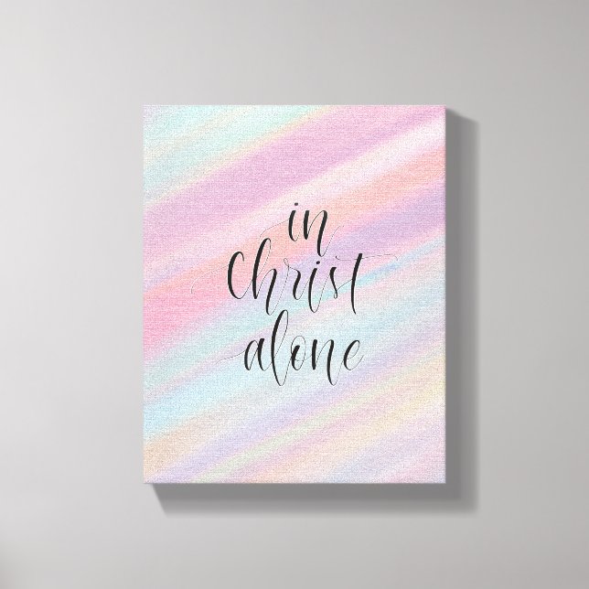 In Christ alone Canvas Print (Front)