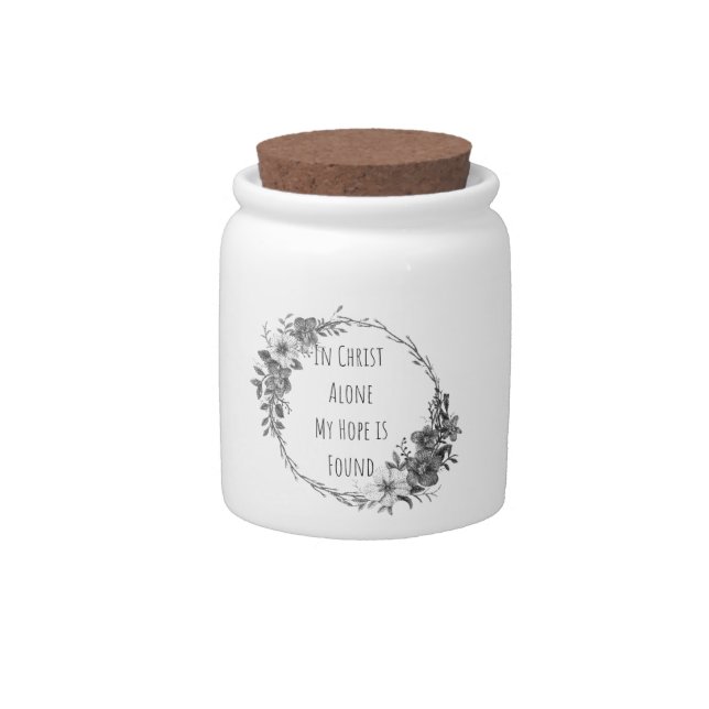 In Christ Alone Coffee Cookie Jar (Front)