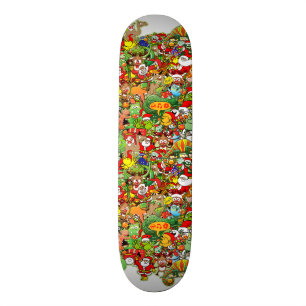 In Christmas melt into the crowd and enjoy it Skateboard Deck
