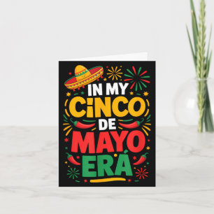 In cinco de mayo era fiesta celebration cinco de card