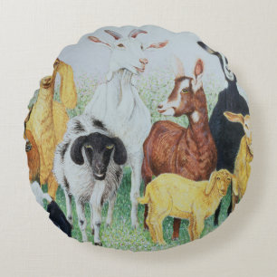 In Clover Round Pillow
