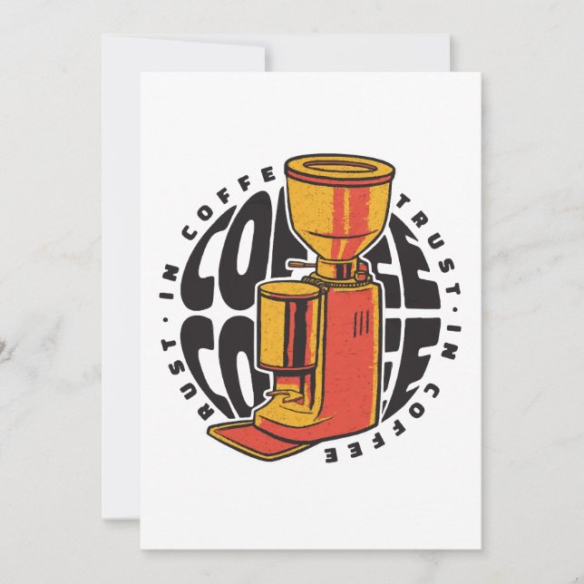 In Coffee we trust  Invitation (Front)