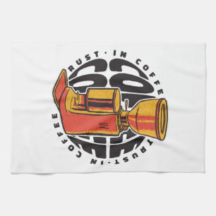 In Coffee we trust Kitchen Towel