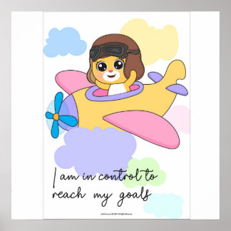 In control to reach my goals Wall art