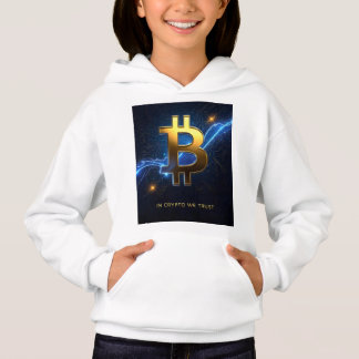 In Crypto We Trust Kids Bitcoin Hoodie