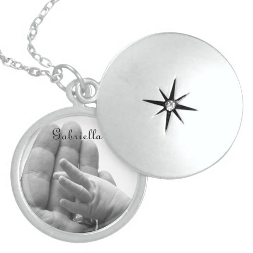In Daddys Hand _ Personalized Locket Necklace