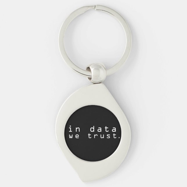 In data we trust keychain (Front)