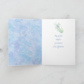 In Deepest Sympathy Beautiful Blue  Dragonfly Card (Inside)
