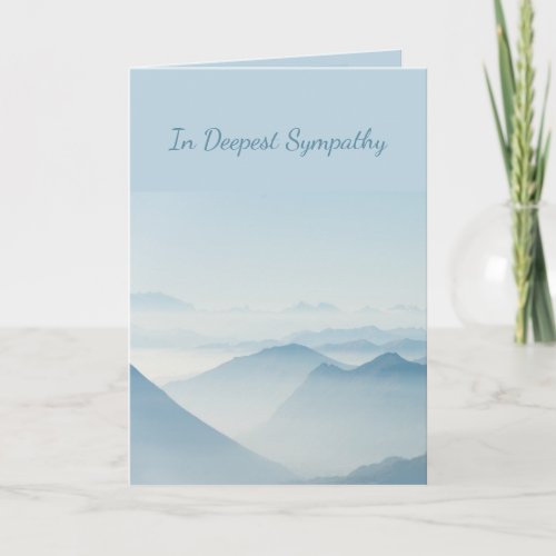 In Deepest Sympathy Help in Difficulty Mountains C Card