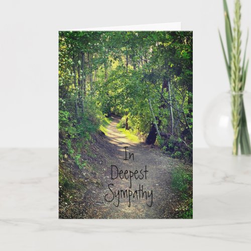 In Deepest Sympathy Path of Life Scripture Card