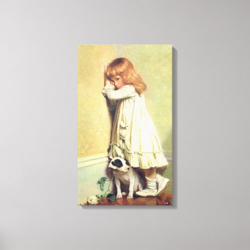 In Disgrace by Charles Burton Barber Vintage Art Canvas Print