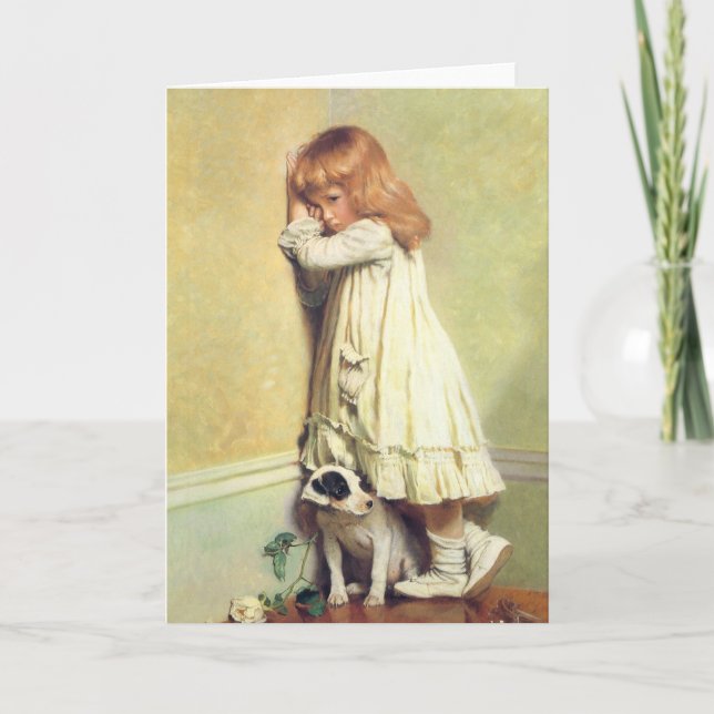 In Disgrace by Charles Burton Barber, Vintage Art Card (Front)