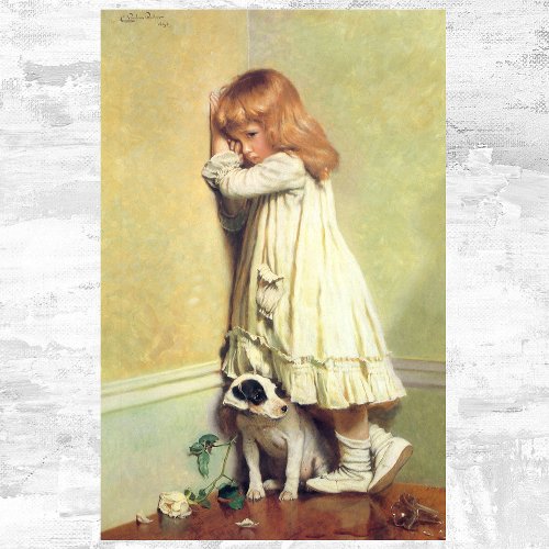 In Disgrace by Charles Burton Barber Vintage Art Poster
