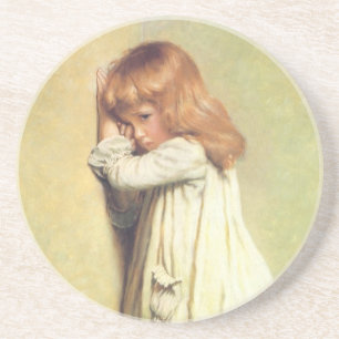 In Disgrace by Charles Burton Barber, Vintage Art Sandstone Coaster