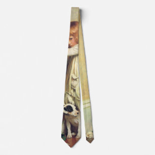 In Disgrace by Charles Burton Barber, Vintage Art Tie