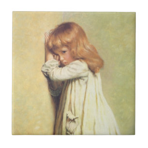 In Disgrace by Charles Burton Barber, Vintage Art Tile