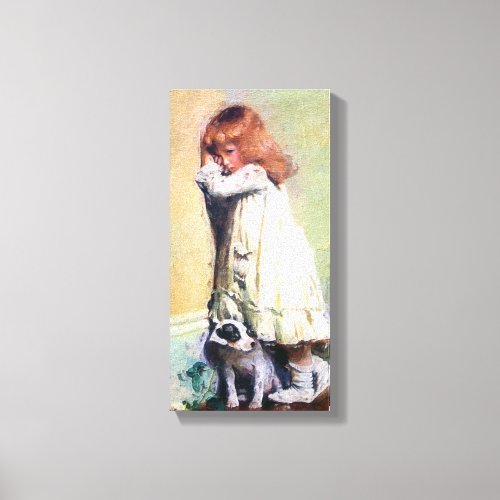 In Disgrace Vintage Oil Painting Canvas Print