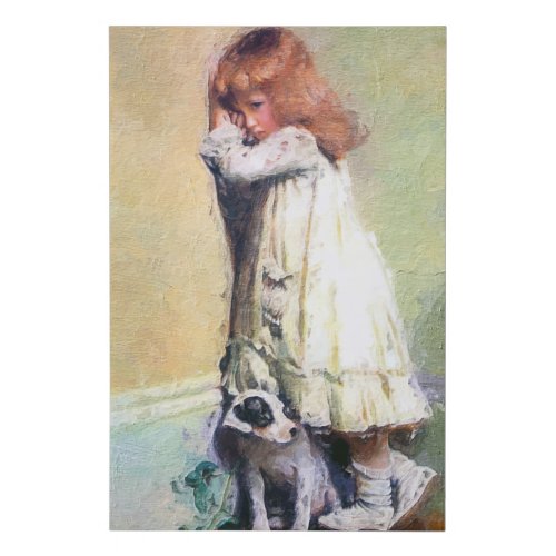 In Disgrace Vintage Oil Painting Masterpiece Faux Canvas Print