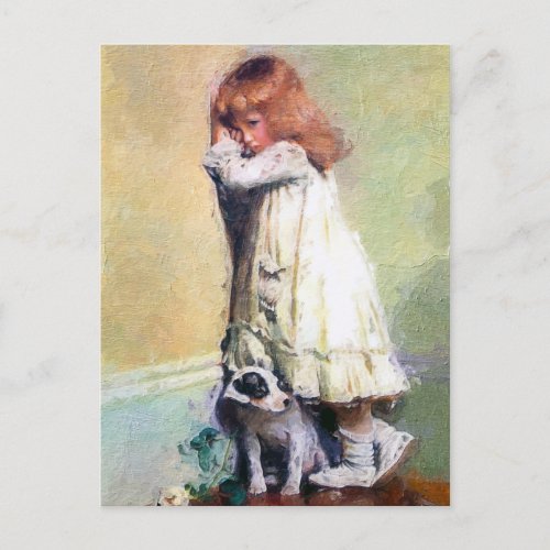 In Disgrace Vintage Oil Painting Masterpiece Postcard