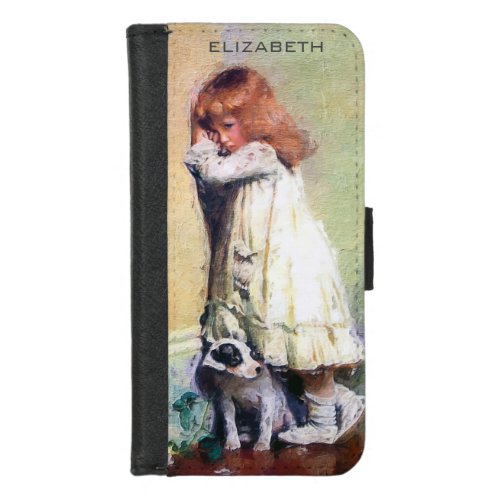 In Disgrace Vintage Oil Painting Personalized iPhone 87 Wallet Case