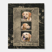 In Dog Memory Marble Rustic Sepia Keepsake Picture Ledge (Photo)