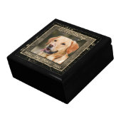 In Dog Memory Marble Rustic Sepia Keepsake Urn Gift Box (Side)