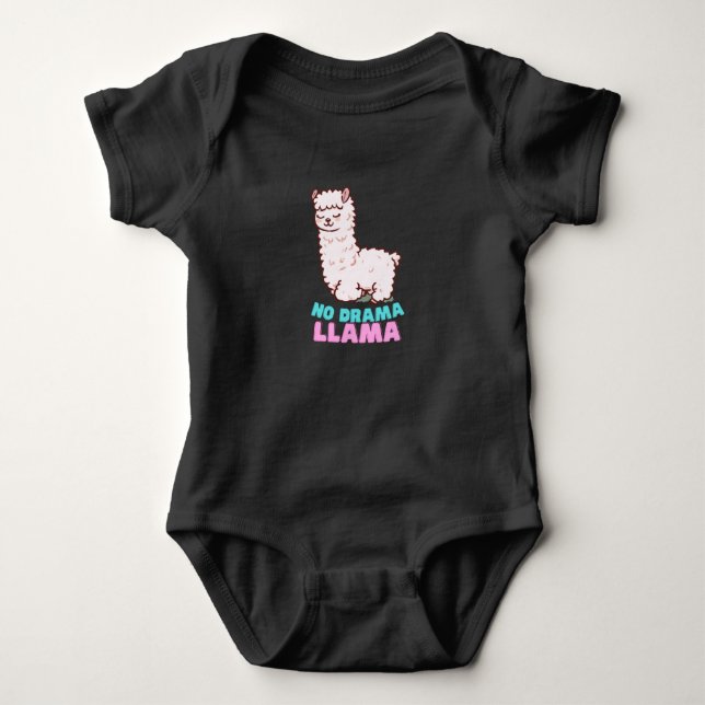 In Drama Llama Baby Bodysuit (Front)