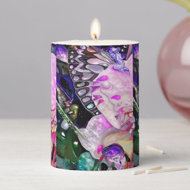 In Dreams Fairy  Pillar Candle (In Situ)