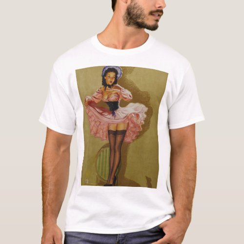 In Emergency or Out Pin Up Art T_Shirt