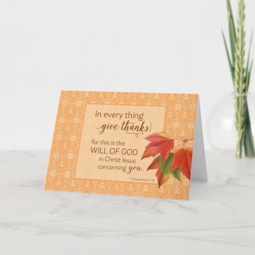 In Every Thing Give Thanks _ 1 Thes 518 Thank You Card