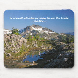 In every walk with nature one receive... mouse pad